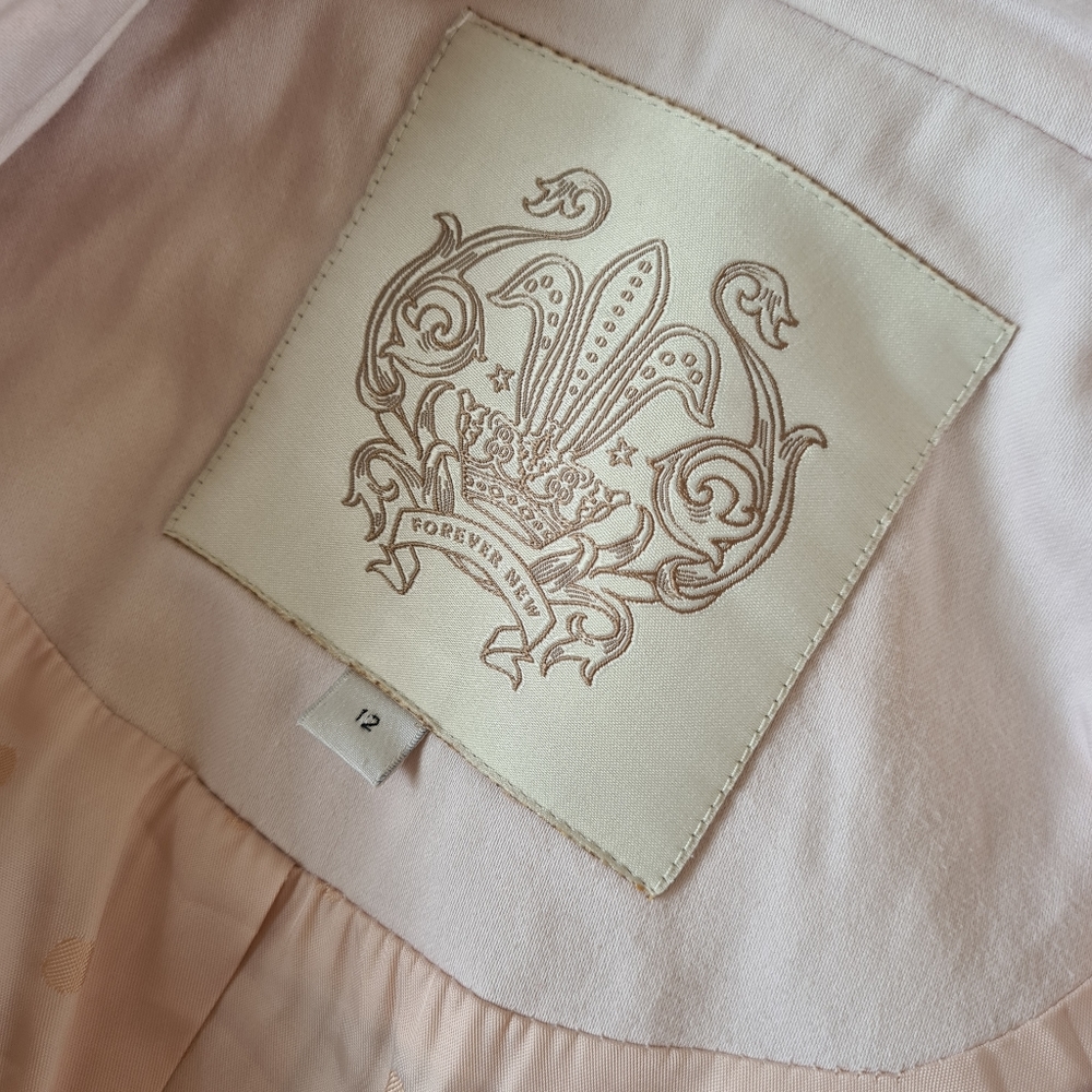 Forever New Beige Trenchcoat Coat Size 12 - Picture 7 of 12
